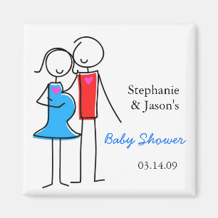 Imán Coed Baby Shower Magnet, Boy