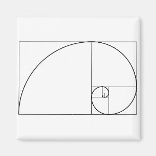 Imán Coeficiente de oro espiral de Fibonacci