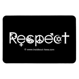 Imán Coexistir con Respeto - Paz Amabilidad y Toleranci