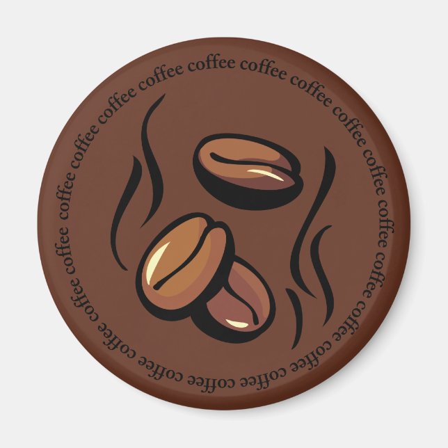 Imán Coffee Beans Magnet (Frente)