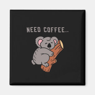 Imán Coffee Design Funny