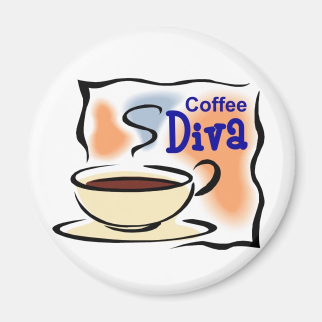 Imán Coffee Diva (Frente)