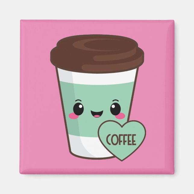 Imán Coffee Emoji Lover (Frente)