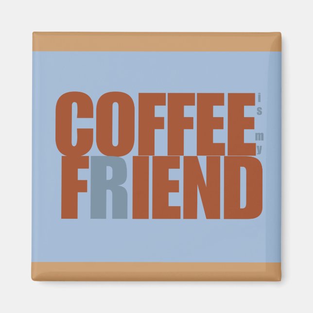 Imán Coffee Fiend Rectangle Magnet (Frente)