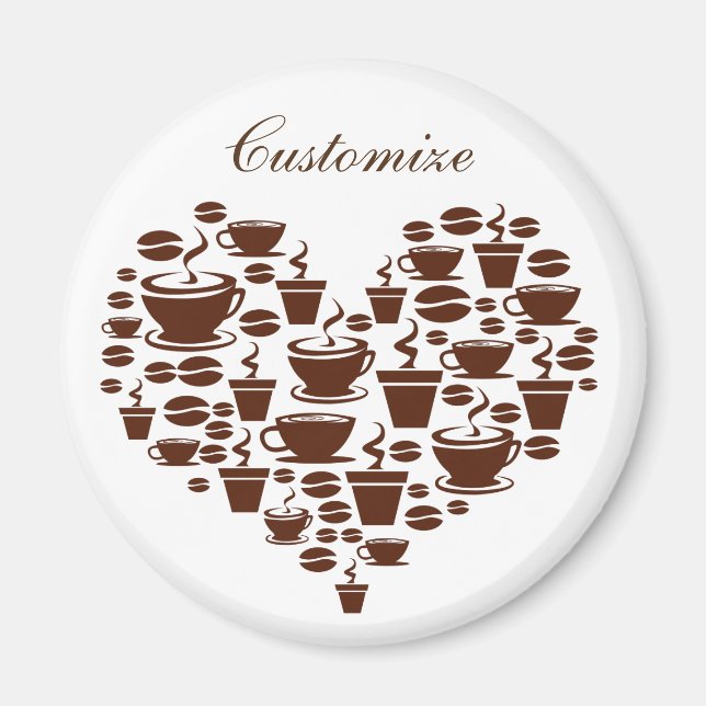 Imán Coffee Lover Heart Thunder_Cove (Frente)