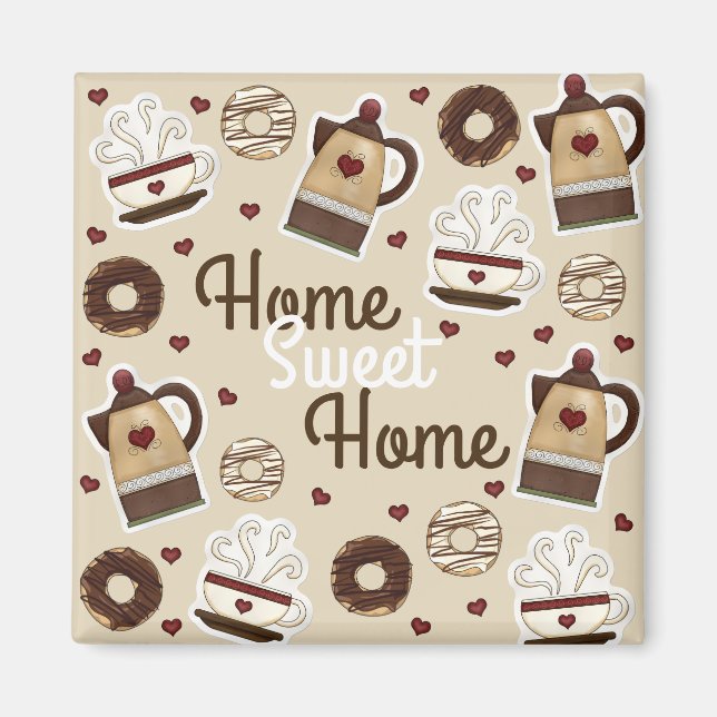 Imán Coffee Pot and Cup (Frente)