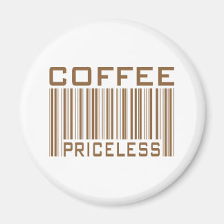 Imán Coffee Priceless Bar Code Tees Gifts
