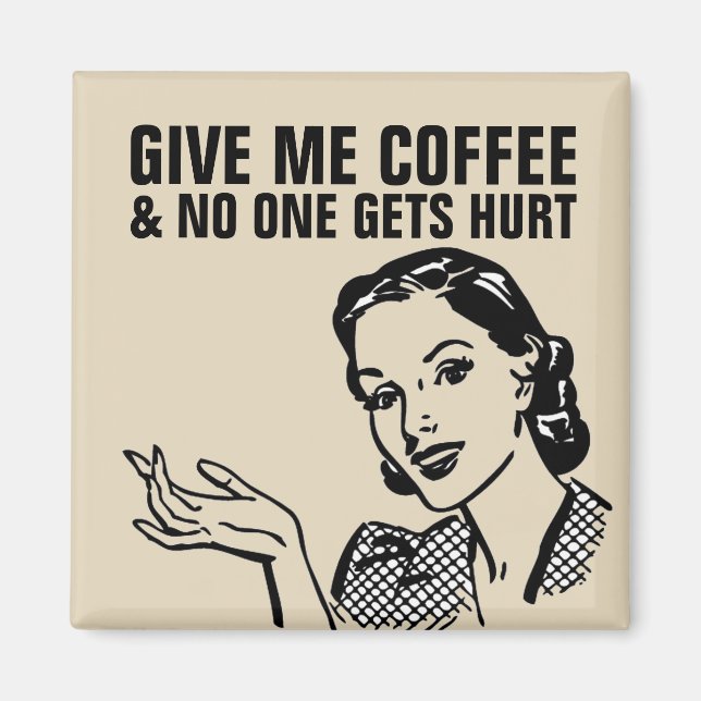 IMÁN COFFEE RETRO HOUSEWIFE MAGNETS (Frente)