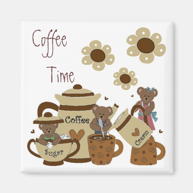 Imán Coffee Time Magnet (Frente)