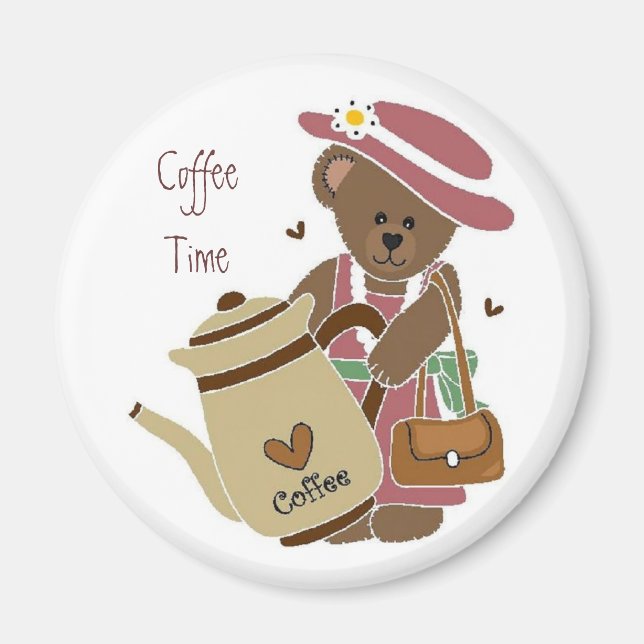 Imán Coffee Time Magnet (Frente)