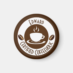 Imán CoffeeHolic Stamp Classic certificado