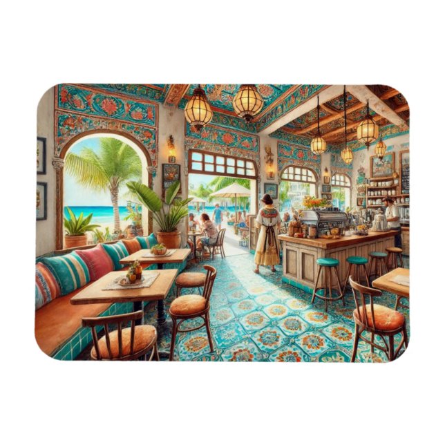 Imán Coffeeshop en Cancún, México (Horizontal)