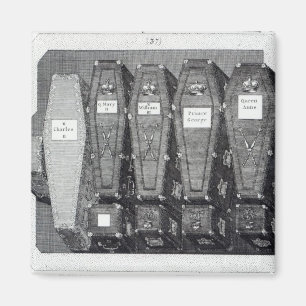 Imán Coffinas reales en la abadía de Westminster