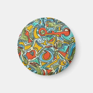 Imán Cofre del Tesoro-Arte de Acuarela en Color Audaz
