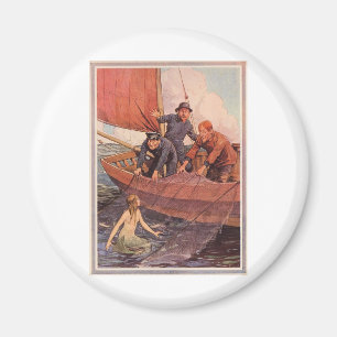 Imán ¡Cogimos una sirena! Vintage