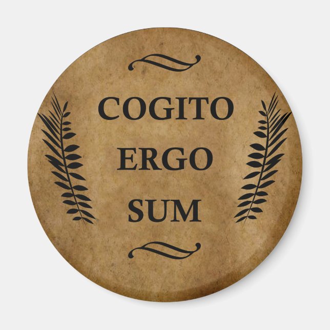 Imán Cogito ergo sum (Frente)