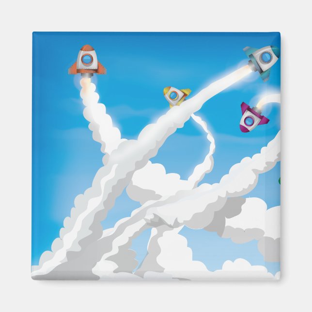 Imán ¡Cohetes! (Frente)