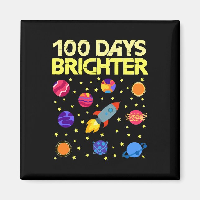 Imán Cohetes de 100 días más brillantes del centésimo d (Frente)
