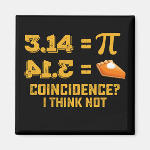 Imán Coincidencia Creo Que No Pie Pi Day Math