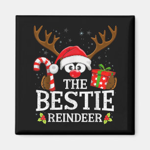 Imán Coincidencia de Navidad La Familia de Reno Ie 