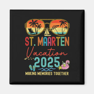 Imán Coincidencia de Recuerdos Retro St. Maarten Vacati