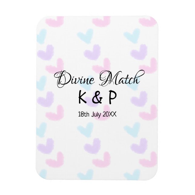 Imán Coincidencia divina agregar nombre de pareja letra (Vertical)