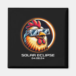 Imán Coincidencia total de pollos en el eclipse solar 2