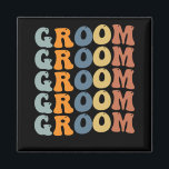 Imán Coincidiendo con el Groom Boda Groom y la Novia Pr<br><div class="desc">Coincidiendo con el Groom Boda Groom y la Novia Preparada</div>