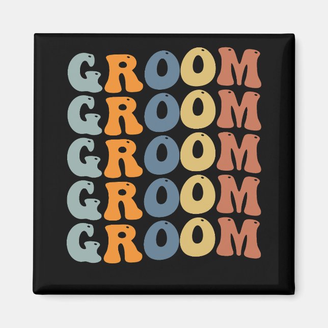 Imán Coincidiendo con el Groom Boda Groom y la Novia Pr (Frente)