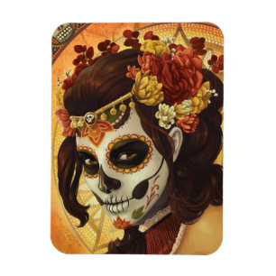 Imán Cojín decorativo Dia De Los Muertos