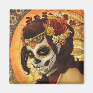 Imán Cojín decorativo Dia De Los Muertos