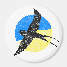 Cola de golondrina en Azul y Amarillo, diseño ucra