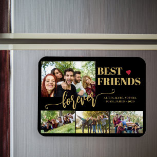 Imán Colage de fotos personalizadas de mejores amigos p