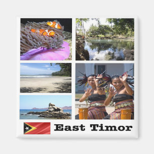 Imán colage TIMOR-LESTE de zTL003, Fridge
