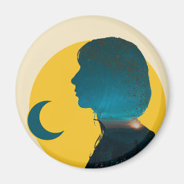 Imán Colagem Dramática, Emocional e Intensa Laranja