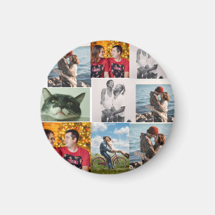 Imán Colaje personalizado de 9 fotos