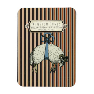 Imán Colección bonito Bow Sheep™ - Información de nacim