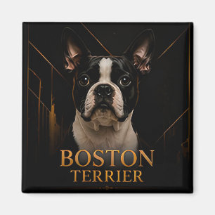Imán Colección Clásica Americana del Boston Terrier