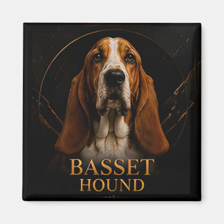 Imán Colección Clásica Patrimonio Basset Hound