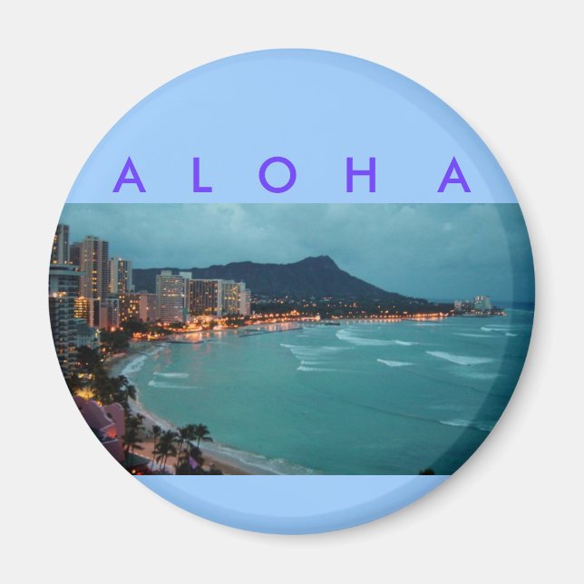 IMÁN COLECCIÓN DE ALOHA DE HAWAII (Frente)