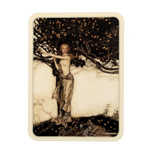 Imán Colección de arte Fridge Arthur Rackham Freya CC0