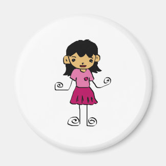 Imán colección de chicas de personalizados