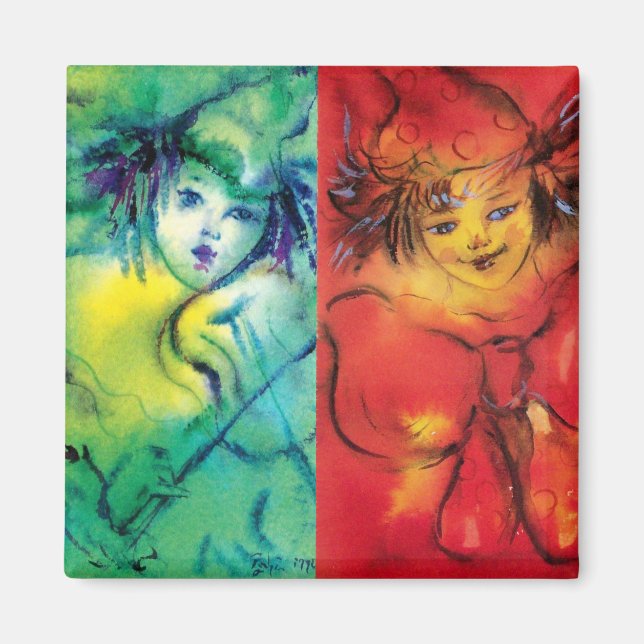 Imán COLECCIÓN DE COLONOS / BOLA MASCULINA Veneciana (Frente)