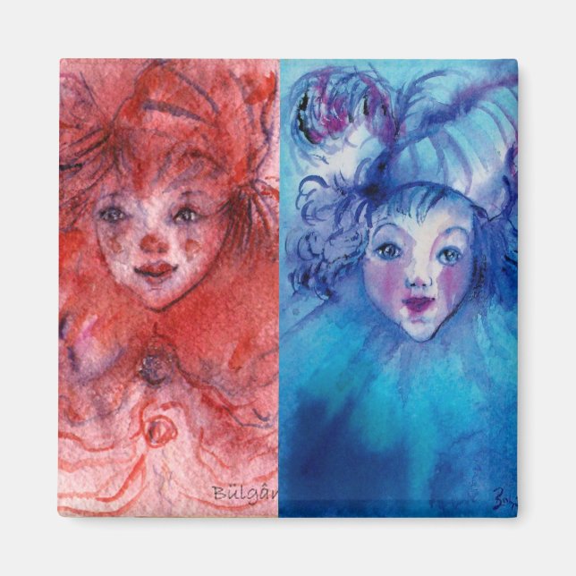 Imán COLECCIÓN DE COLONOS / BOLA MASCULINA Veneciana (Frente)