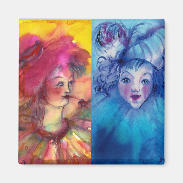 Imán COLECCIÓN DE COLONOS / BOLA MASCULINA Veneciana (Frente)