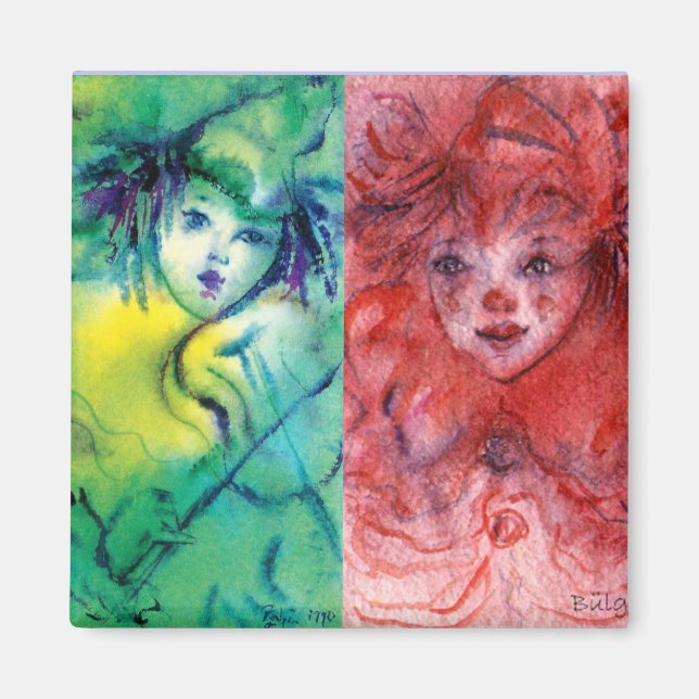 Imán COLECCIÓN DE COLONOS / BOLA MASCULINA Veneciana (Frente)