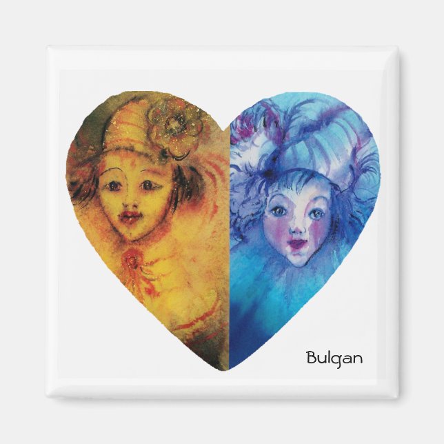 Imán COLECCIÓN DE COLONOS / BOLA MASCULINA Veneciana (Frente)