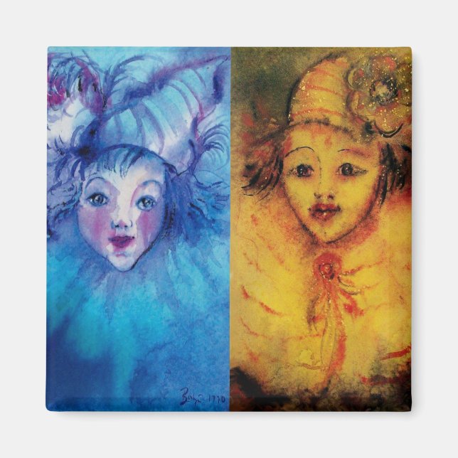 Imán COLECCIÓN DE COLONOS / BOLA MASCULINA Veneciana (Frente)