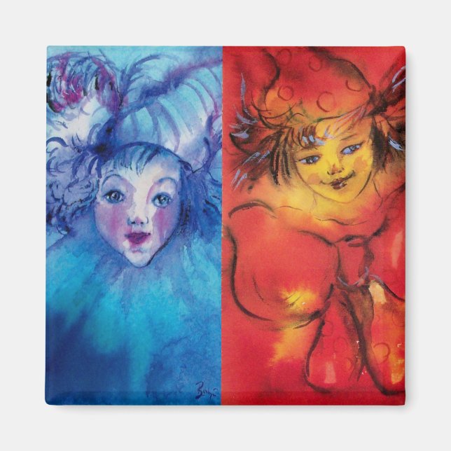 Imán COLECCIÓN DE COLONOS / BOLA MASCULINA Veneciana (Frente)