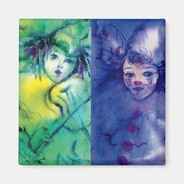 Imán COLECCIÓN DE COLONOS / BOLA MASCULINA Veneciana (Frente)